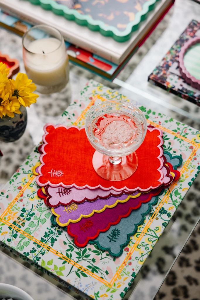 Furbish Icon Linen Cocktail Napkins S/6