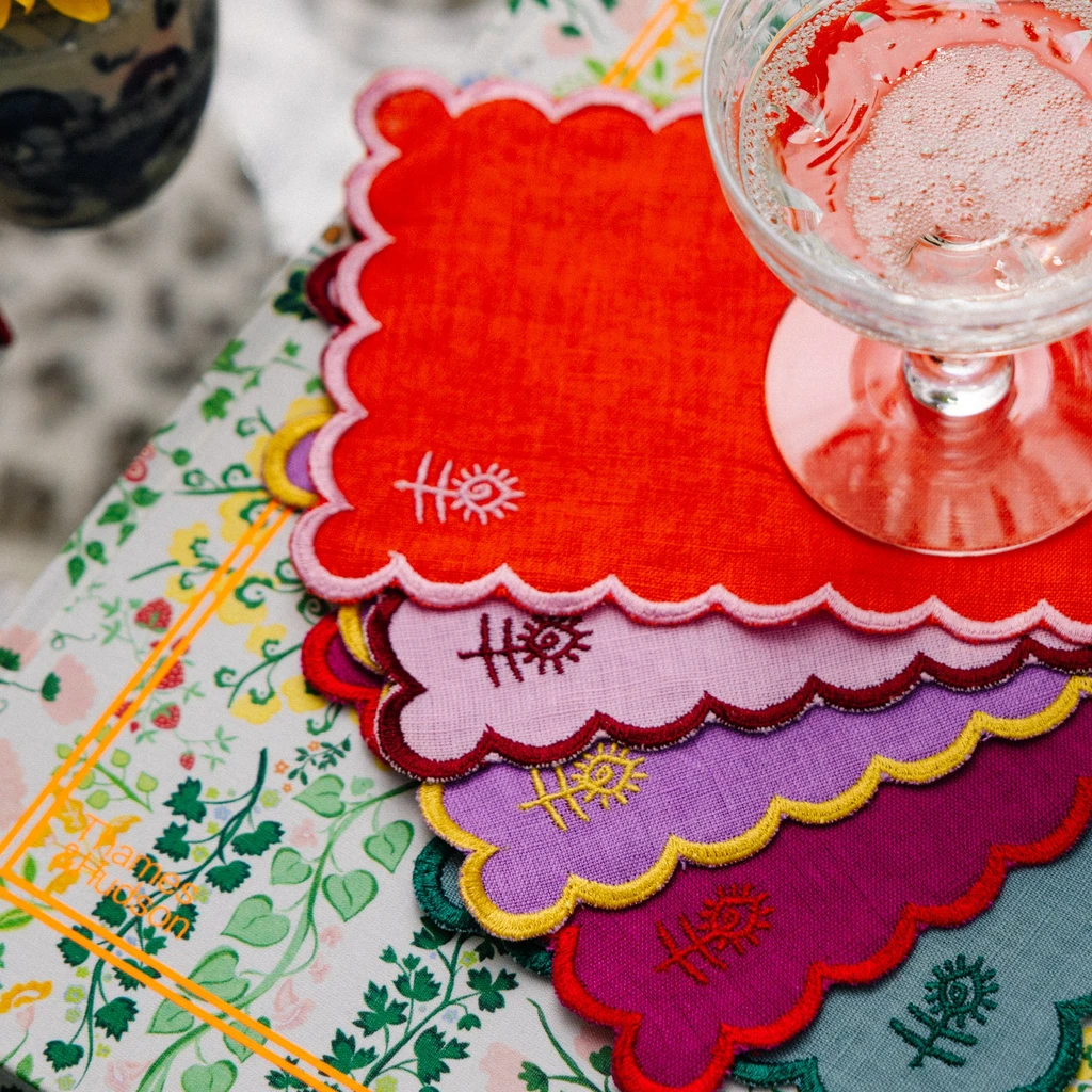 Furbish Icon Linen Cocktail Napkins S/6