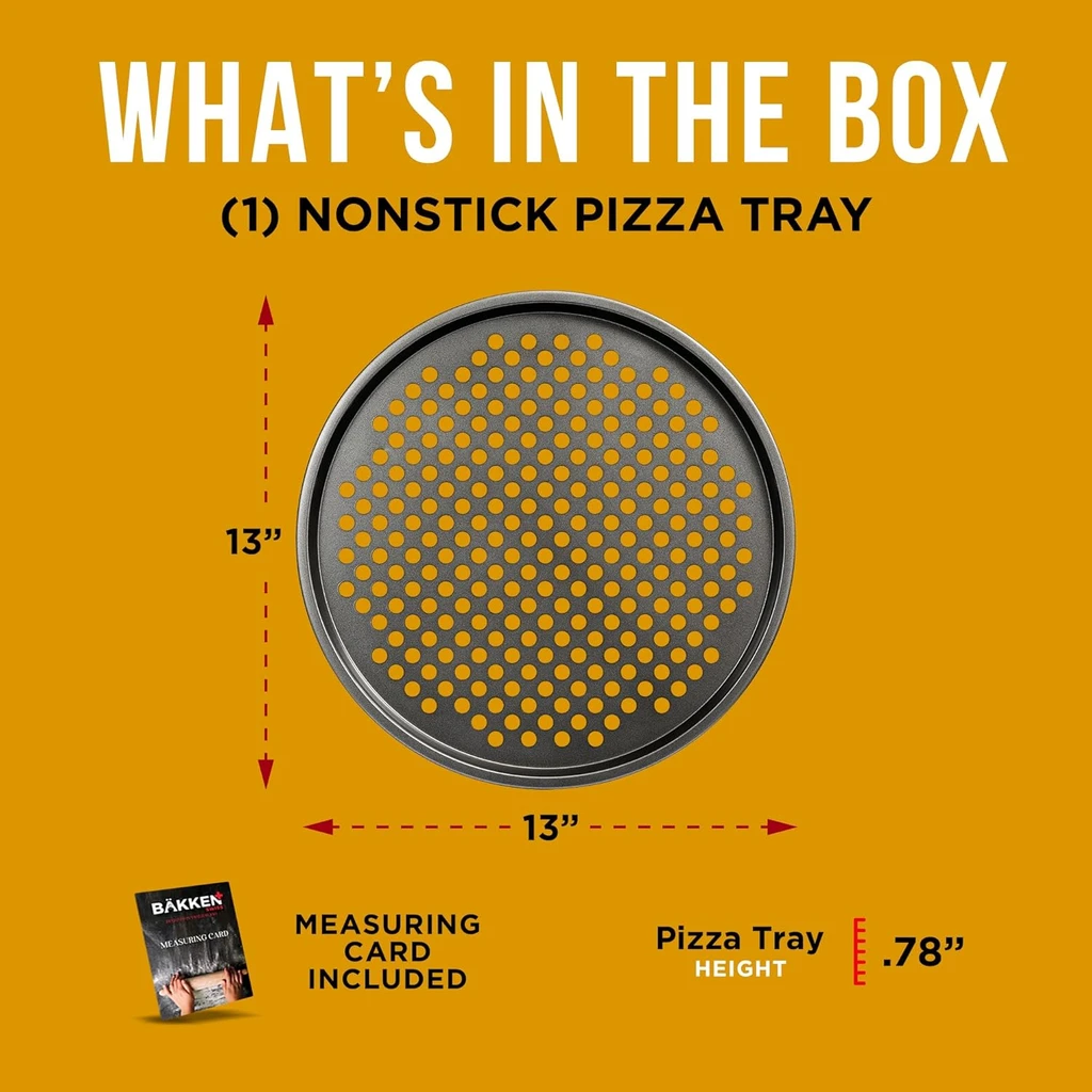 Bakken-Swiss Non-Stick Perforated Pizza Pan Set