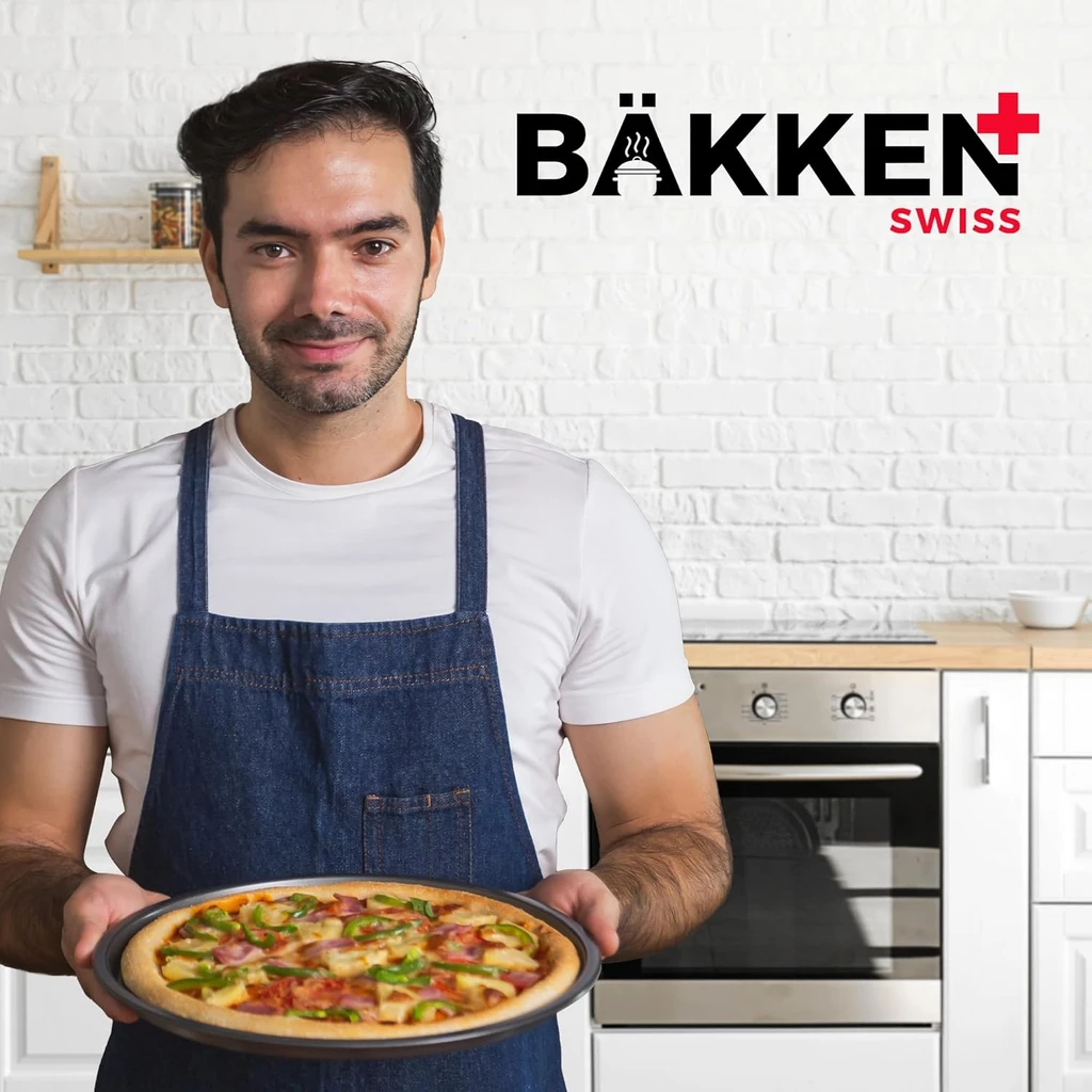 Bakken-Swiss Non-Stick Perforated Pizza Pan Set