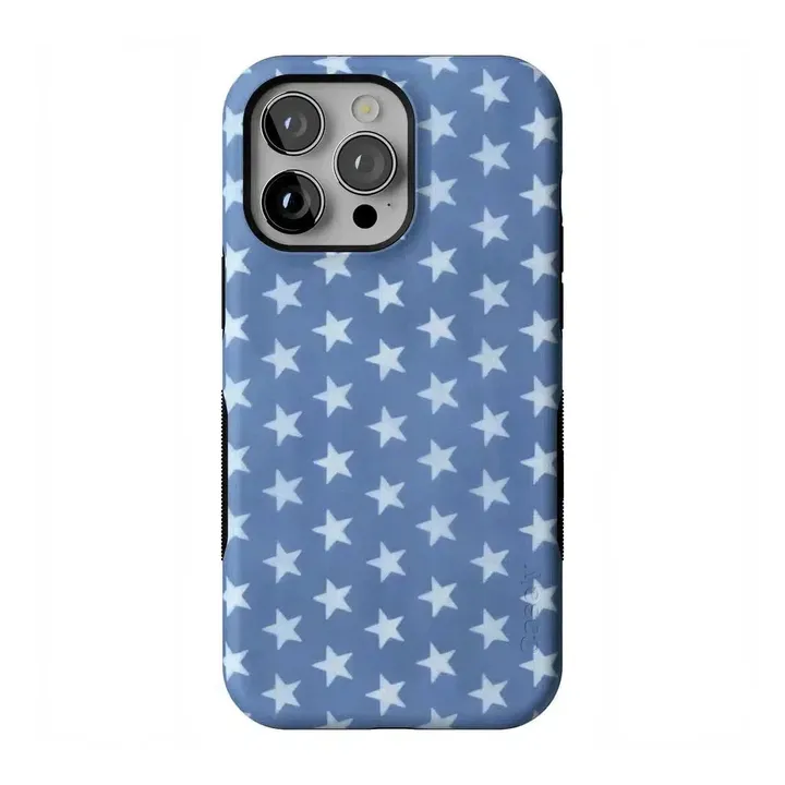 Casely Coastal Blues | Denim Stars Case - Bold Flex + MagSafe