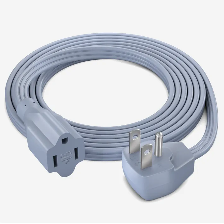 Maximm Cable Extension Cord Heavy Duty Flat Wire 3-Prong 14 AWG Power Cord