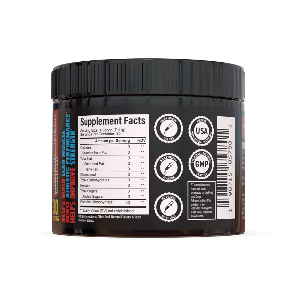 Anabolic Army  All-Natural Strawberry Watermelon Creatine Monohydrate