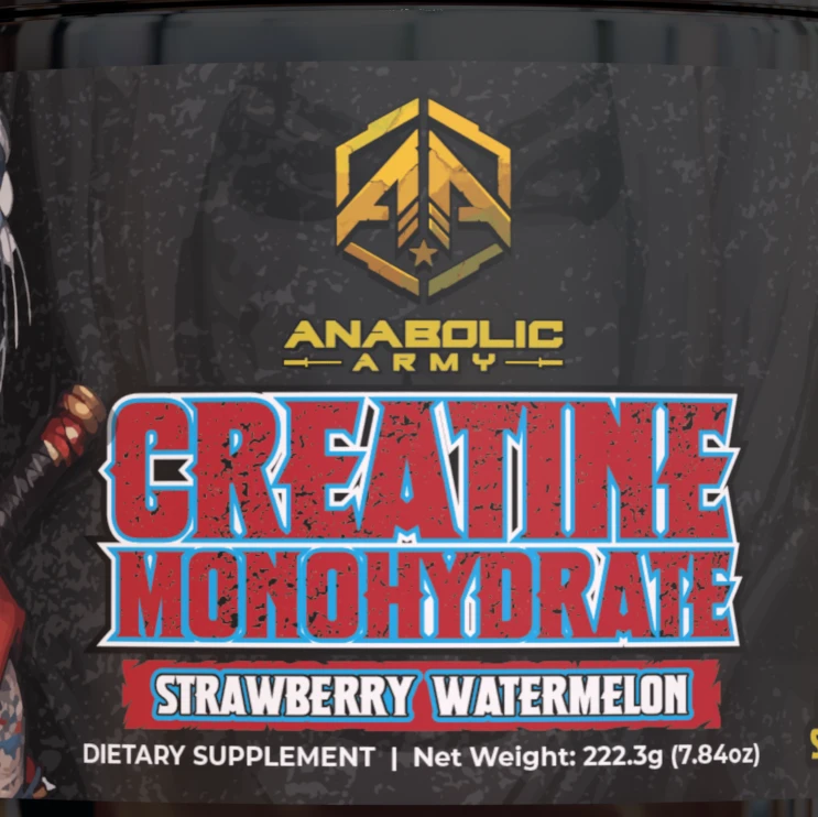 Anabolic Army  All-Natural Strawberry Watermelon Creatine Monohydrate