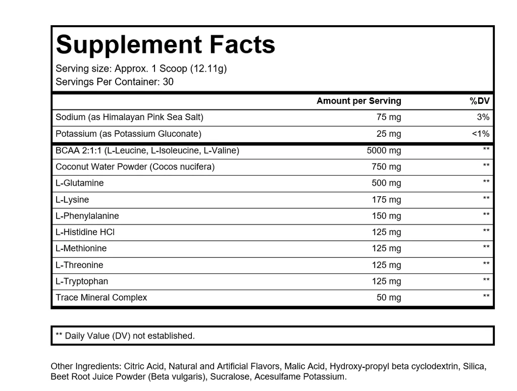 Anabolic Army  Blackberry Lemonade” EAA/BCAA Hydration Recovery Powder