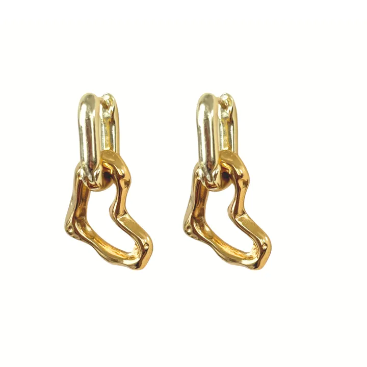 Hollywood Sensation Jewelry Elegant Link Drop Earrings