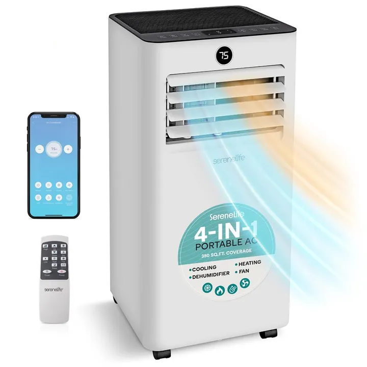 SereneLife Portable Air Conditioner & Heater-8000 BTU