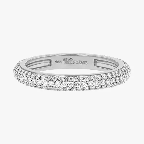 Noémie 3 Row Pavé Ring - Lab Grown Diamonds | VS Clarity