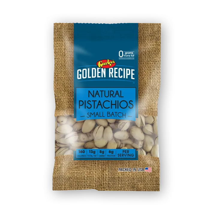 Gurley's Foods Golden Recipe Natural Pistachios, Unsalted