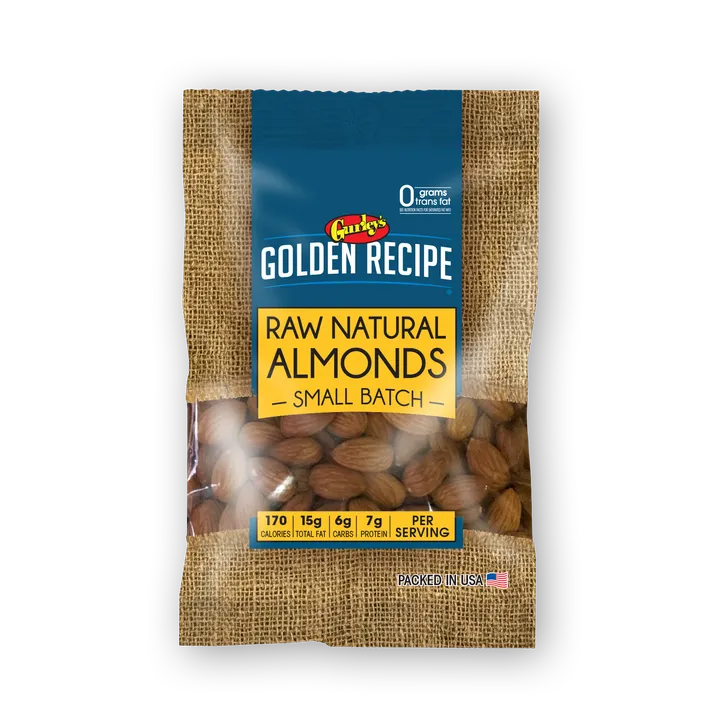 Gurley's Foods Golden Recipe Raw Almonds, Fresh & Crunchy