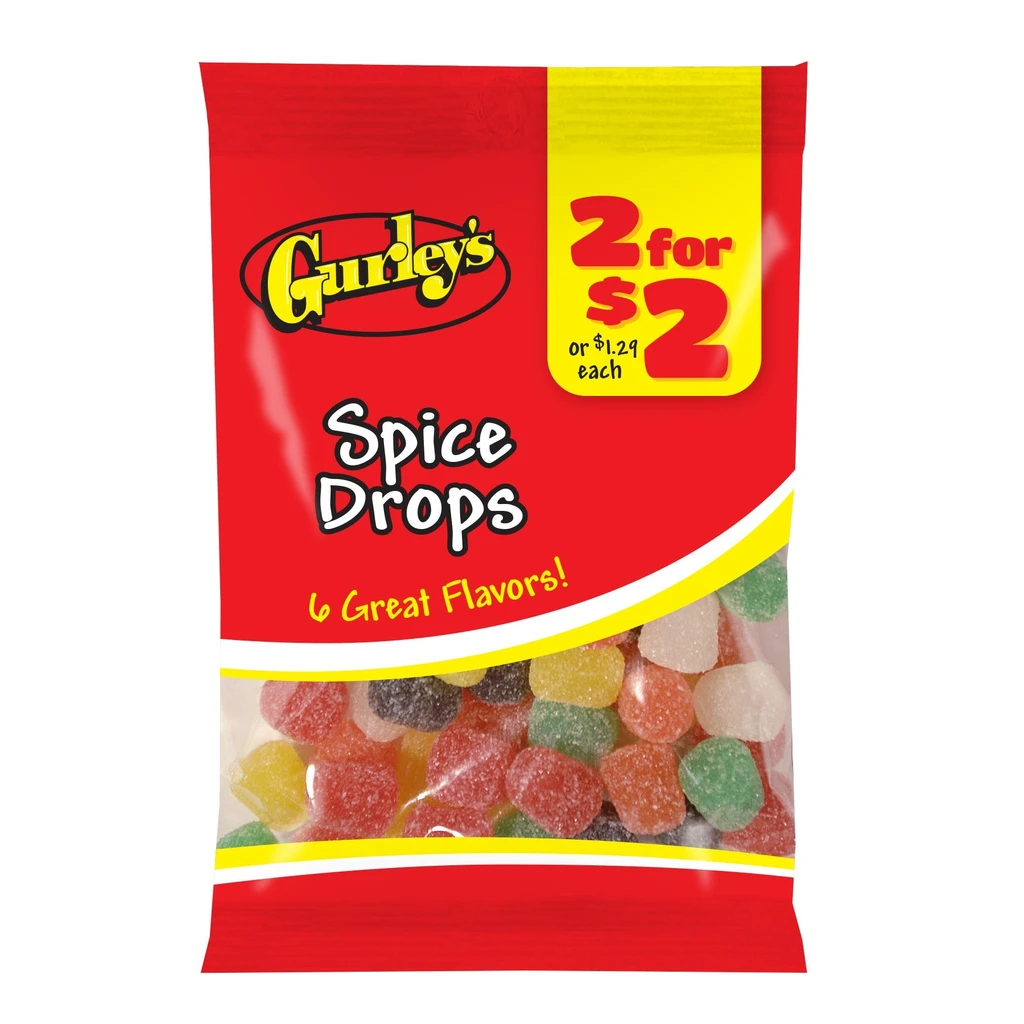 Gurley's Foods Spice Drops - Sweet & Spicy Gummy Candy