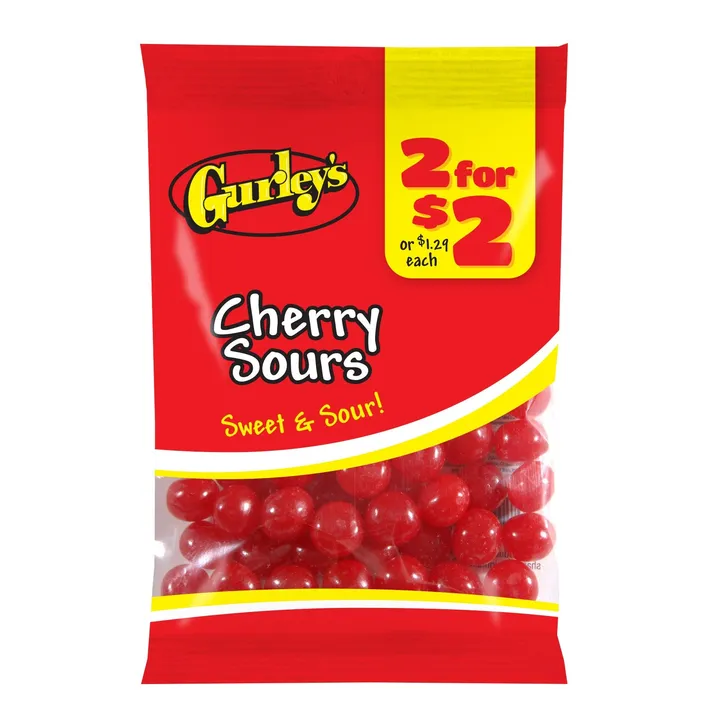 Gurley's Foods Tangy Cherry Sours Chewy Candy