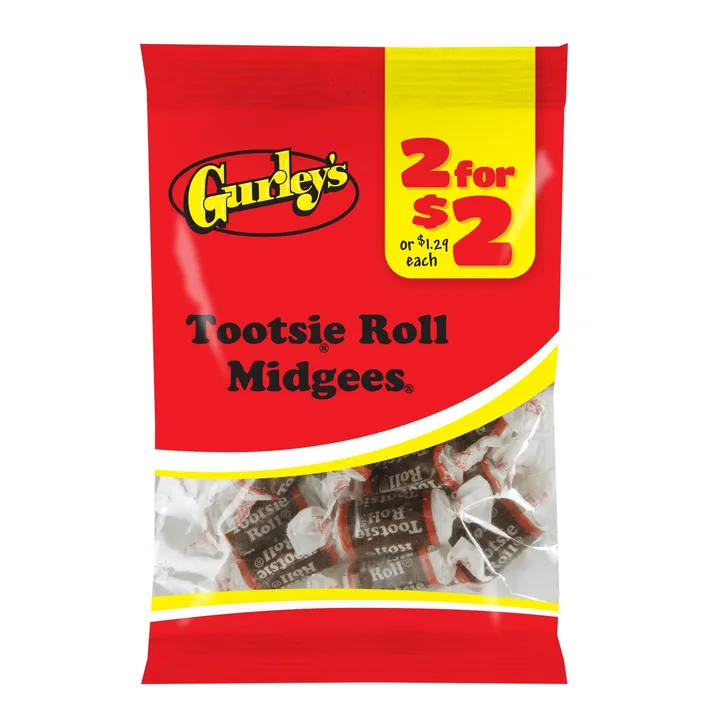 Gurley's Foods Tootsie Midgees Chocolate Classic Chew