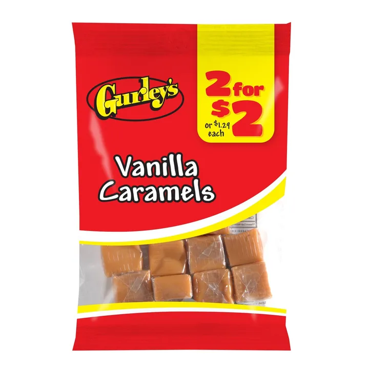 Gurley's Foods Vanilla Caramels Creamy Candy