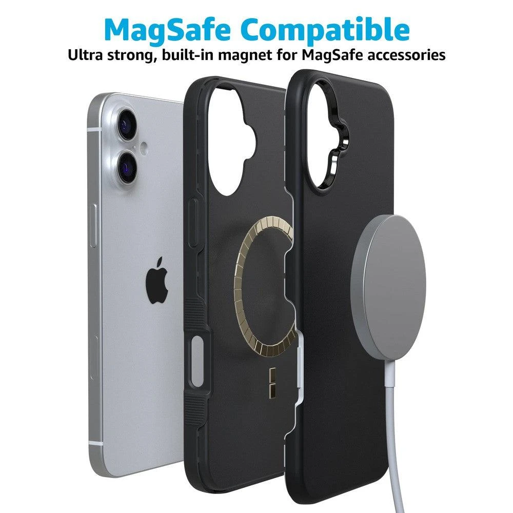 Casely Black on Black | Ultra-Protective Bold Case - Bold + MagSafe