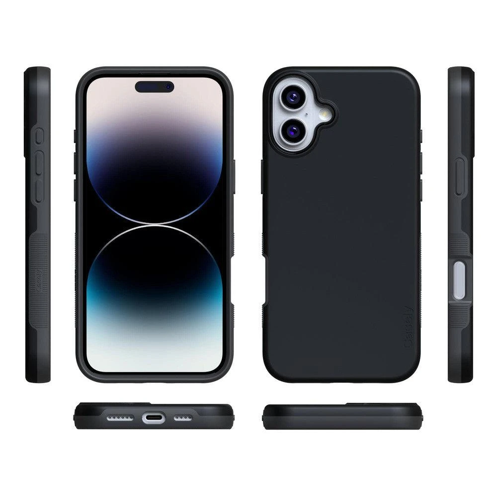 Casely Black on Black | Ultra-Protective Bold Case - Bold + MagSafe