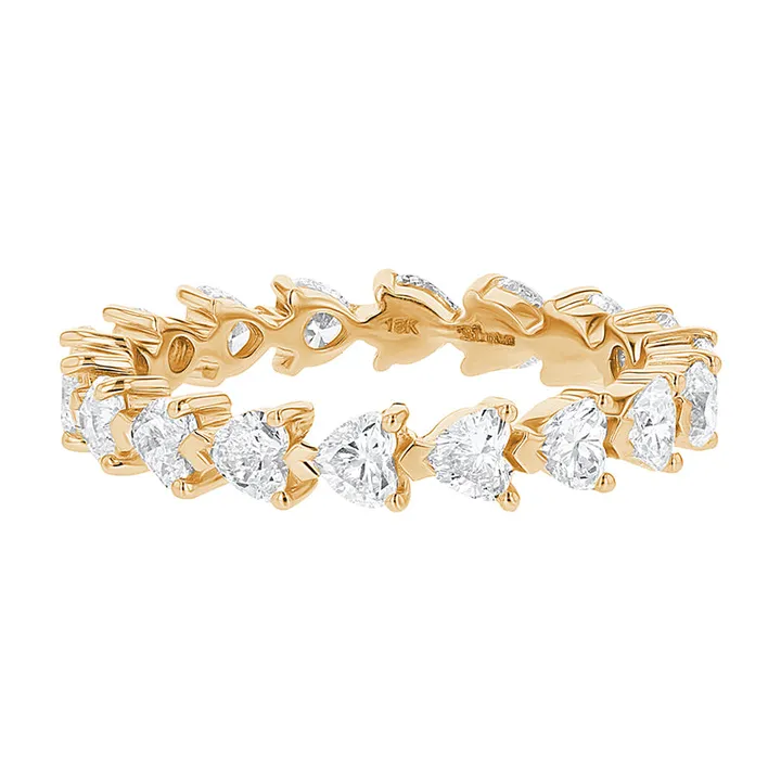 Noémie Heart Shaped Eternity Band - Lab Grown Diamonds | vs Clarity