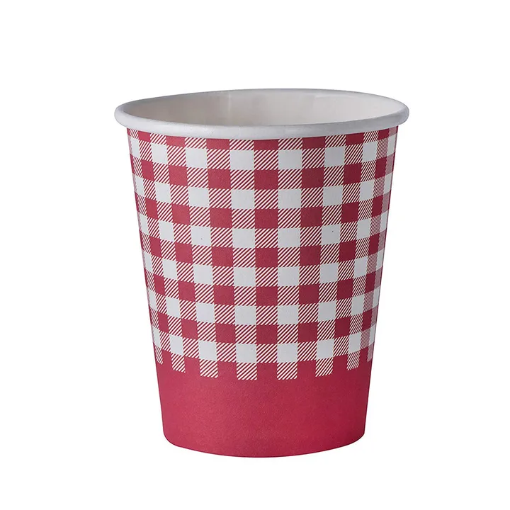 Hammont Picnic Themed 9 Oz Disposable Paper Cups