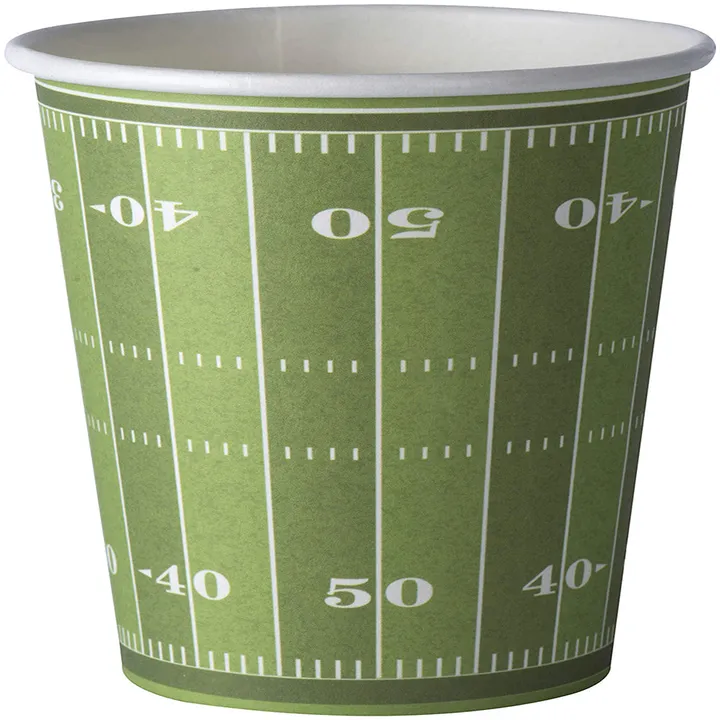 Hammont Football Themed Disposable Paper Cups 9 Oz