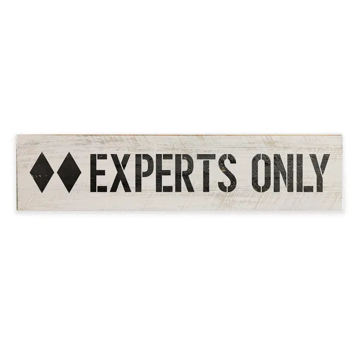Rustic Marlin Experts Only Barn Wood Sign