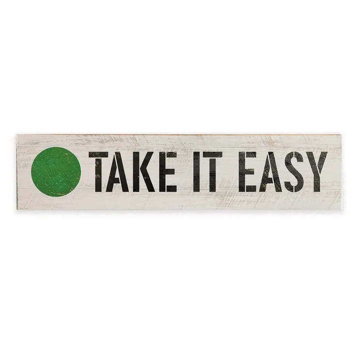 Rustic Marlin Take It Easy Barn Wood Sign