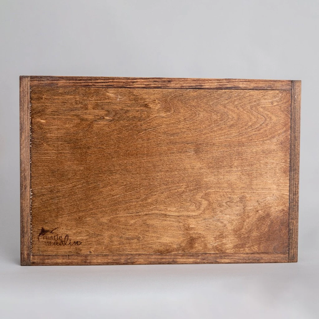 Rustic Marlin Neutral Starfish Wooden Serving Tray