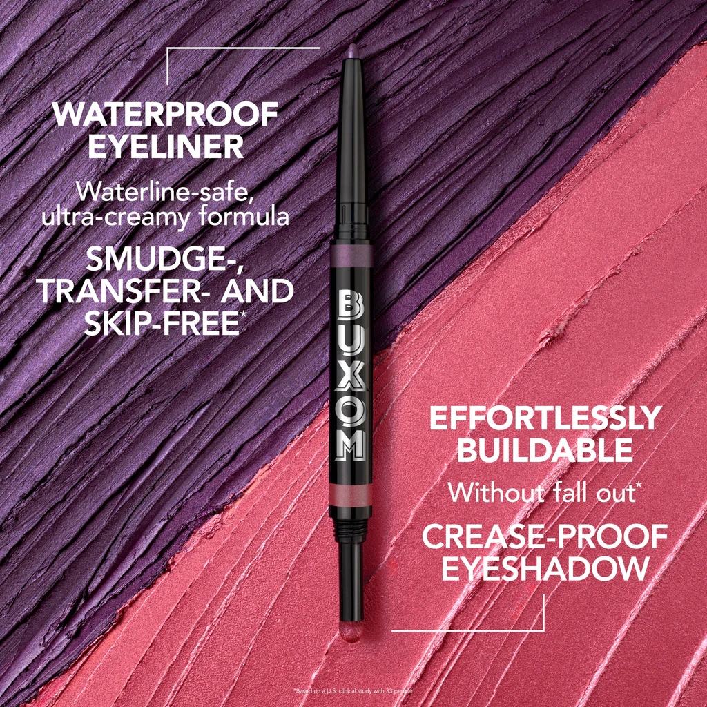 BUXOM Flip Side™ Liner & Shadow Duo - Eye Liner and Eye Shadow in Champagne and Chocolates
