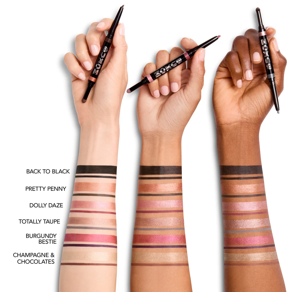 BUXOM Flip Side™ Liner & Shadow Duo - Eye Liner and Eye Shadow in Champagne and Chocolates