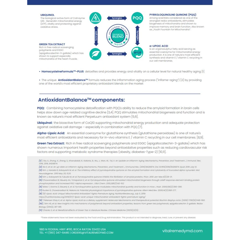VitalRemedyMD Homocysteine Formula - Plus