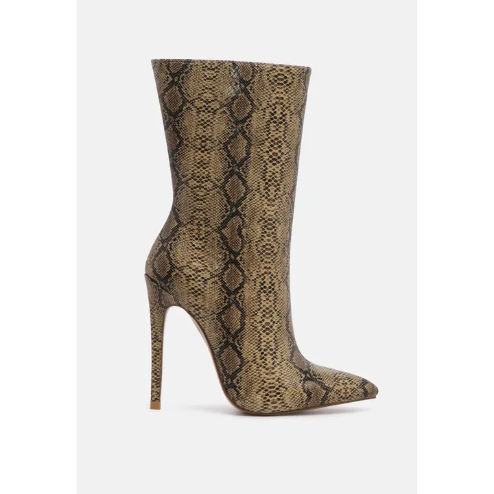 London Rag Micah Pointed Toe Stiletto High Ankle Boots