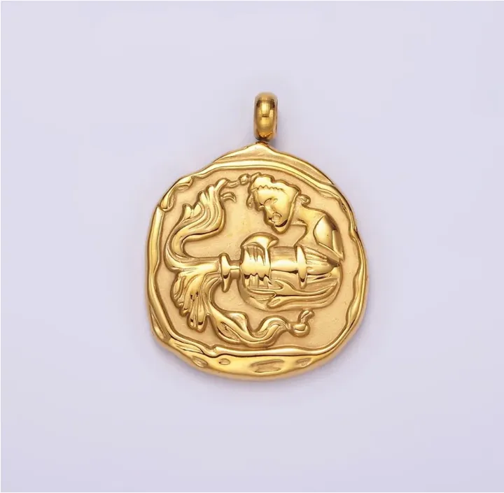 ROCKNOT Zodiac Carabiner Necklace - Aquarius