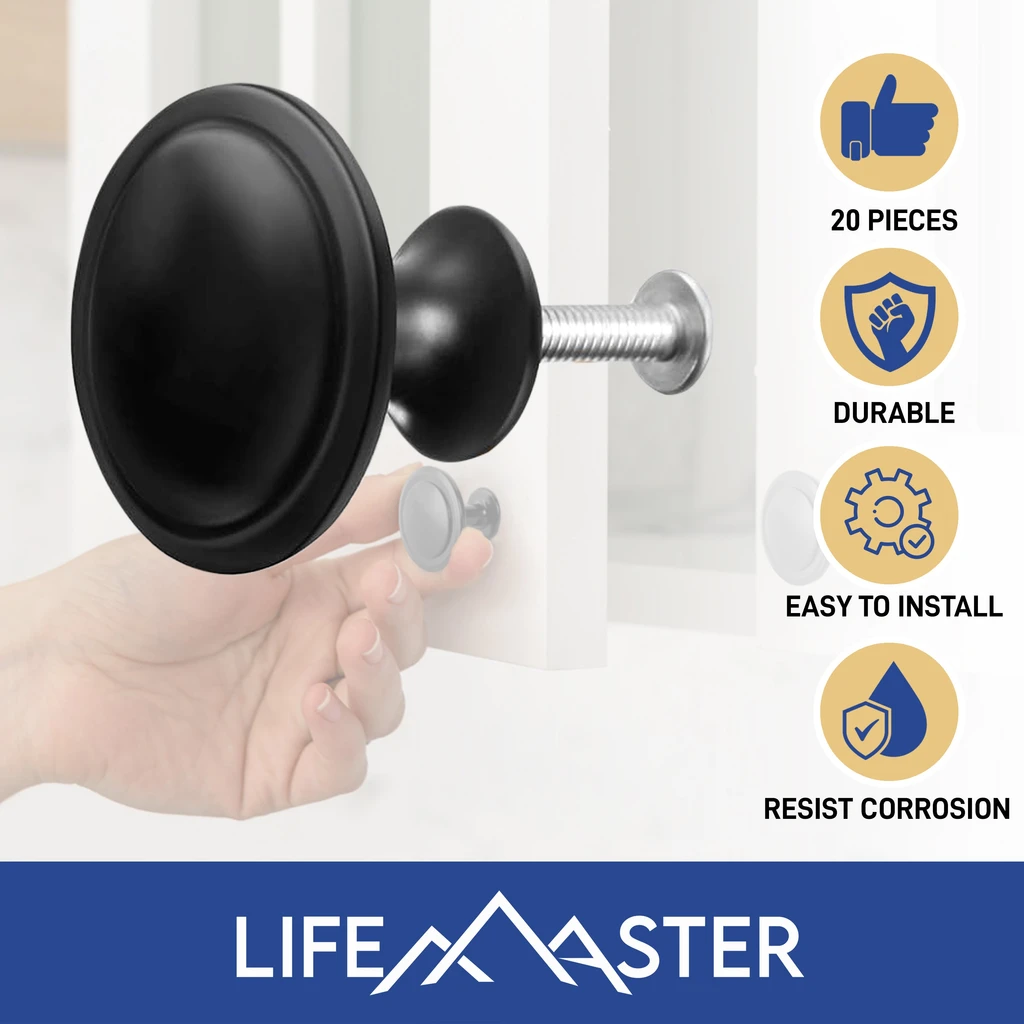 LifeMaster Rust-Proof Cabinet Knobs