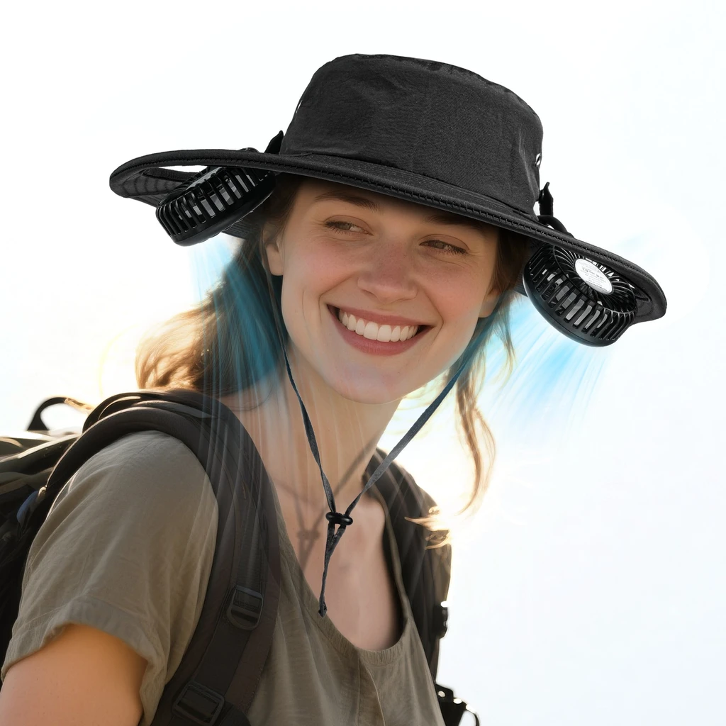 PANERGY Panergy 2-in-1 Hands-Free Hat Fan With Detachable Neck Fan