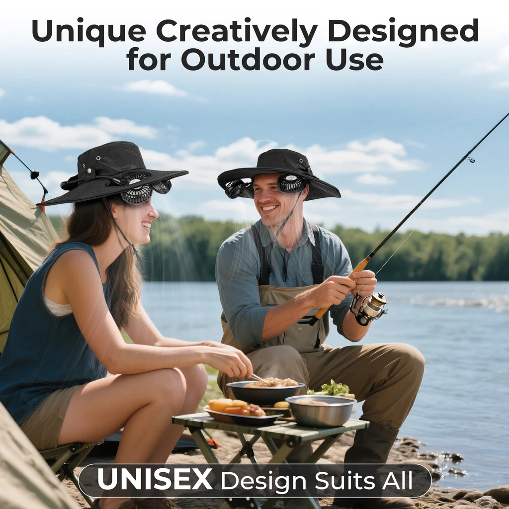 PANERGY Panergy 2-in-1 Hands-Free Hat Fan With Detachable Neck Fan