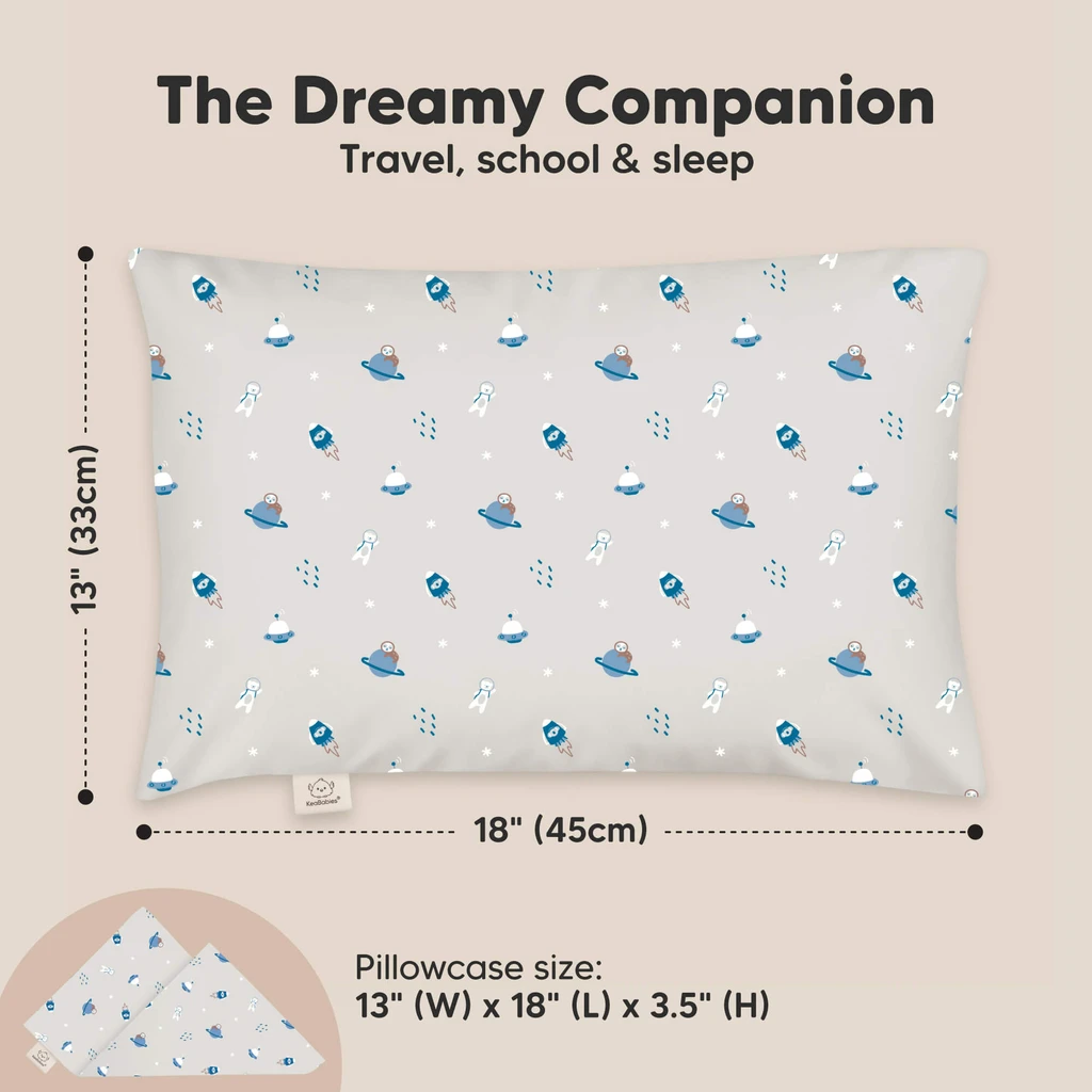 KeaBabies Toddler Pillow With Pillowcase