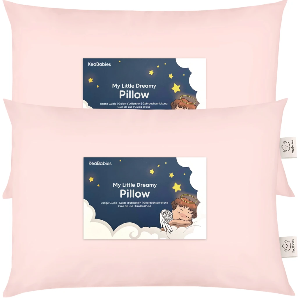 KeaBabies 2-Pack Jumbo Toddler Pillows
