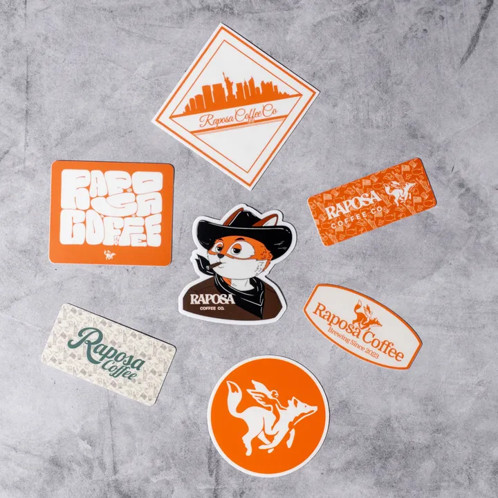 Raposa Coffee 2 Sticker Pack