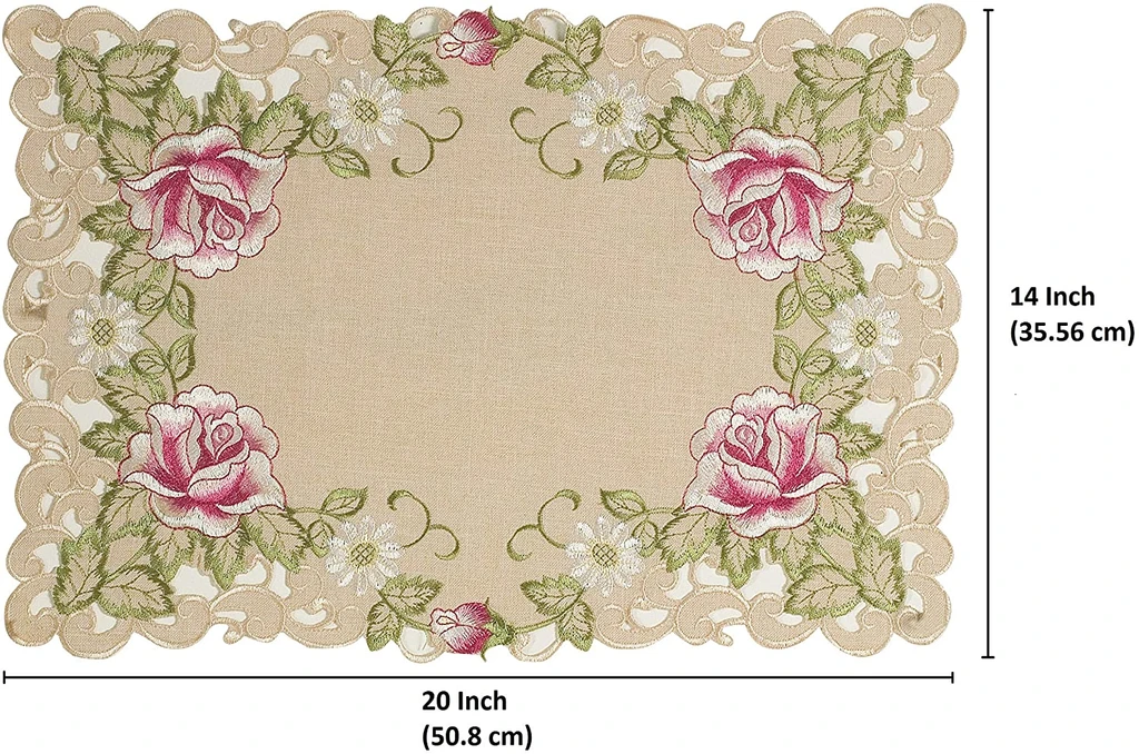 Decozen Placemats With European Embroidery