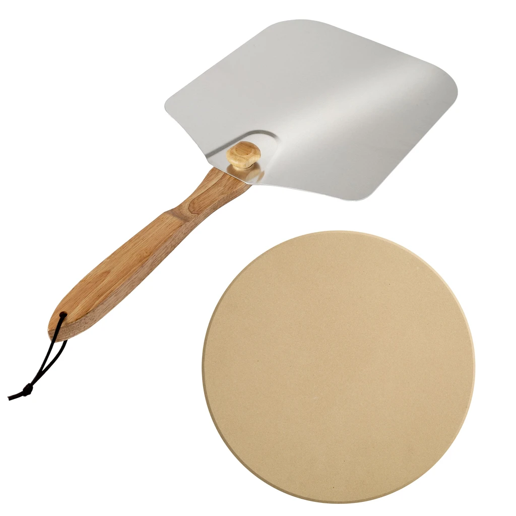 Old Stone Pizza Kitchen Old Stone Traditional Pizza Stone and Pizza Peel Bundle