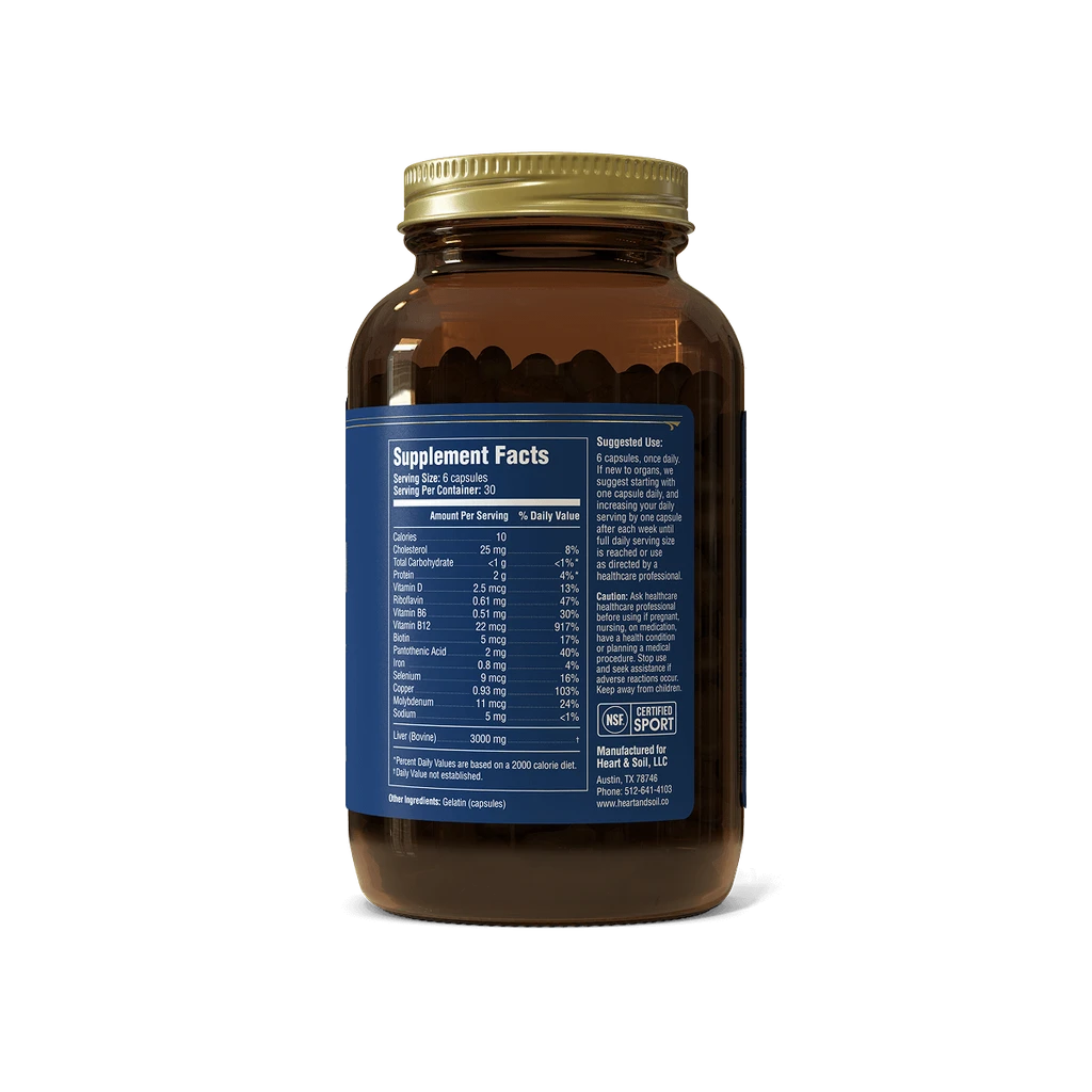 Heart & Soil Supplements Pure American Liver