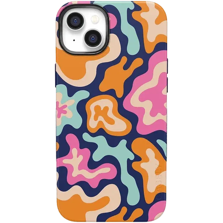 Casely Midnight Color Splash | Abstract Retro Case - Bold Flex + MagSafe
