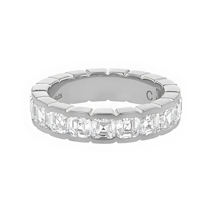 Noémie Asscher Cut Eternity Band Ring - Lab Grown Diamonds | VS Clarity