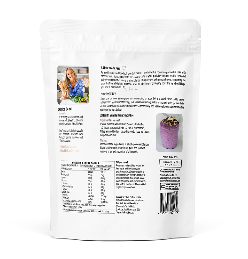 JSHealth Vitamins Protein + Probiotics 300g
