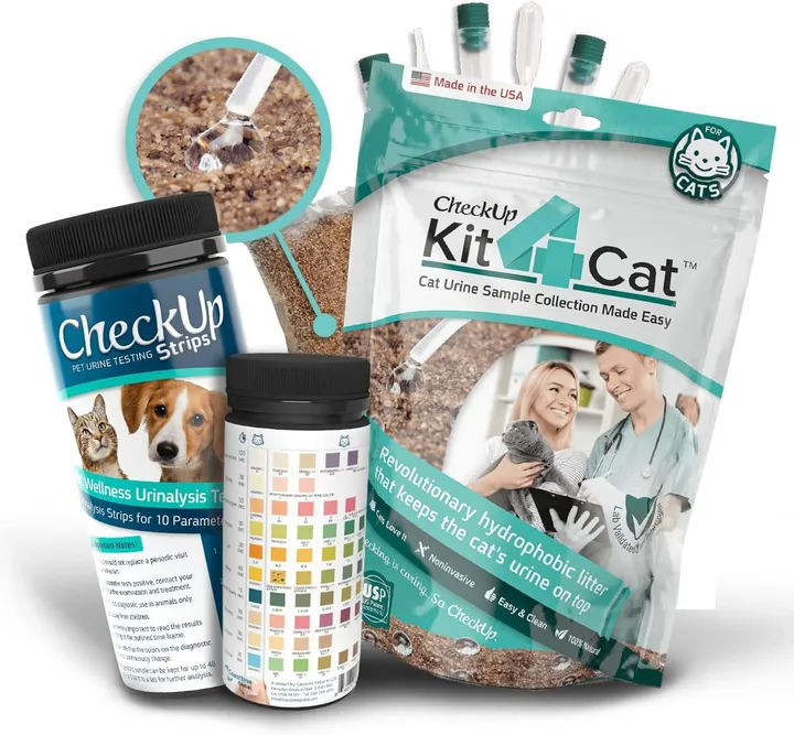 CheckUp Sample & Test | Kit4Cat & 10 Parameters Test Strips Bundle