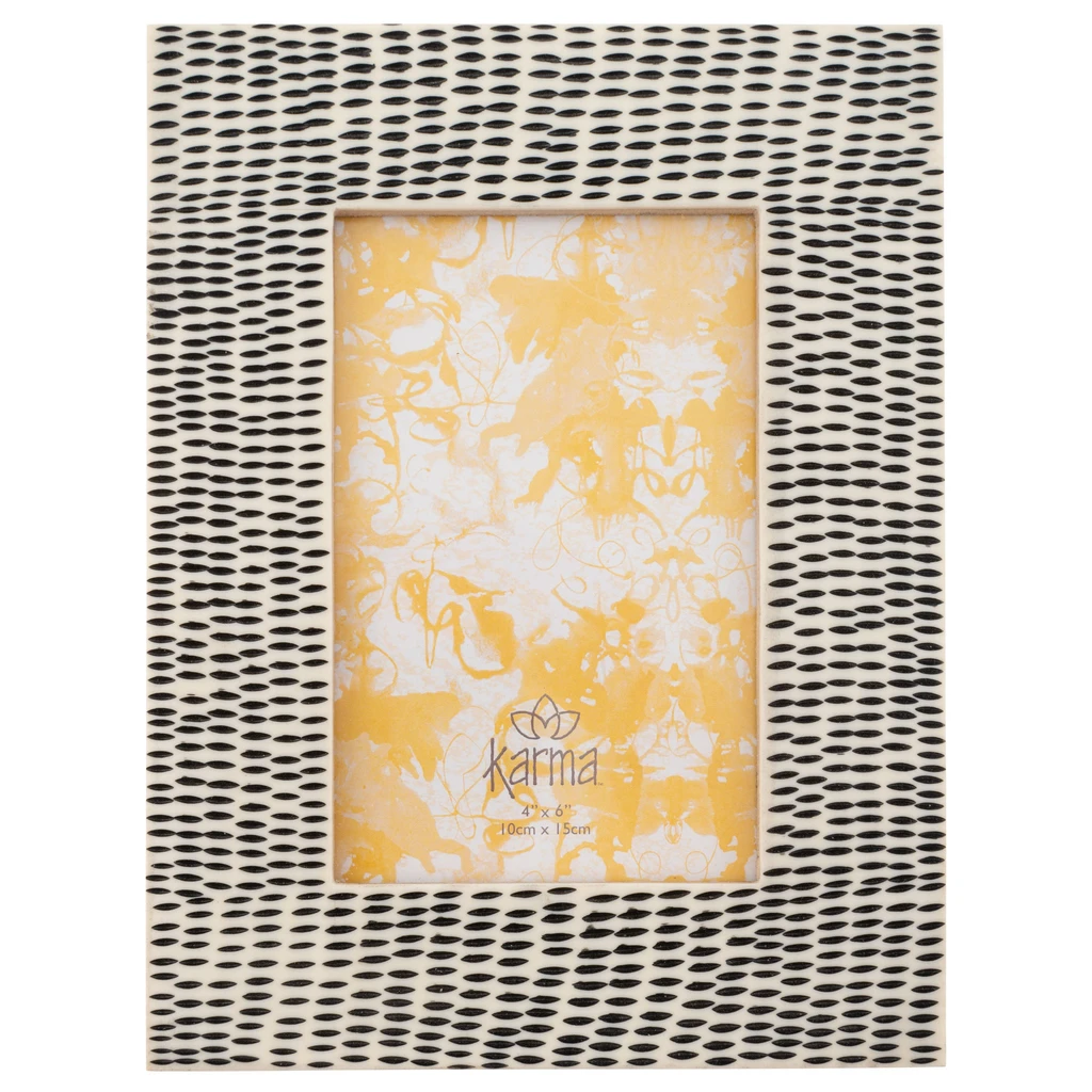 Karma Abstract Dots Rectangle Resin Picture Frame