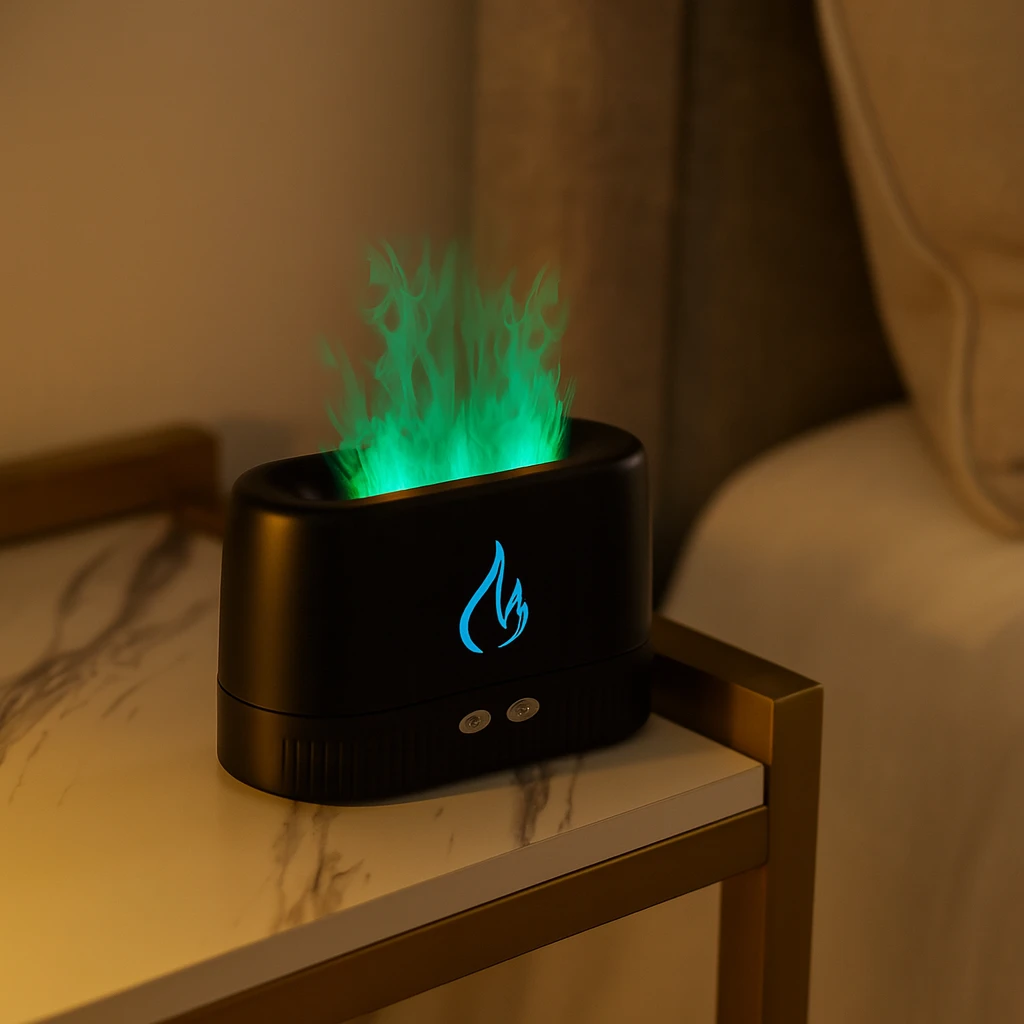 MANCAVE HERO RGB Dynamic Flame Humidifier Aroma Diffuser