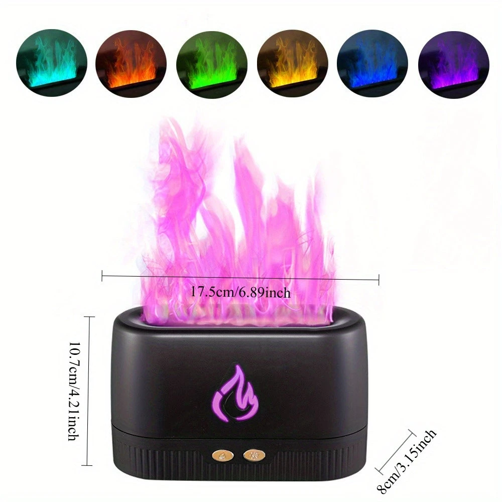 MANCAVE HERO RGB Dynamic Flame Humidifier Aroma Diffuser