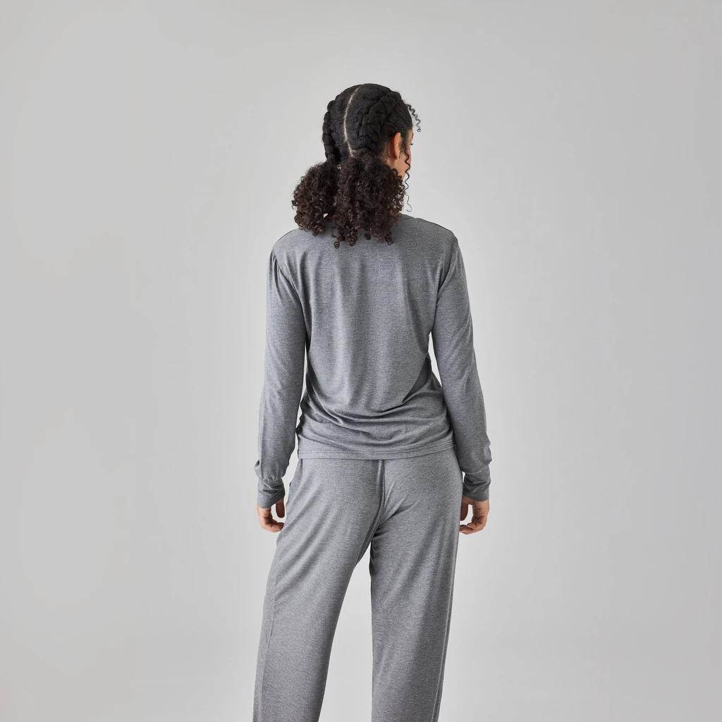 Hush Iced Henley Lounge Shirt