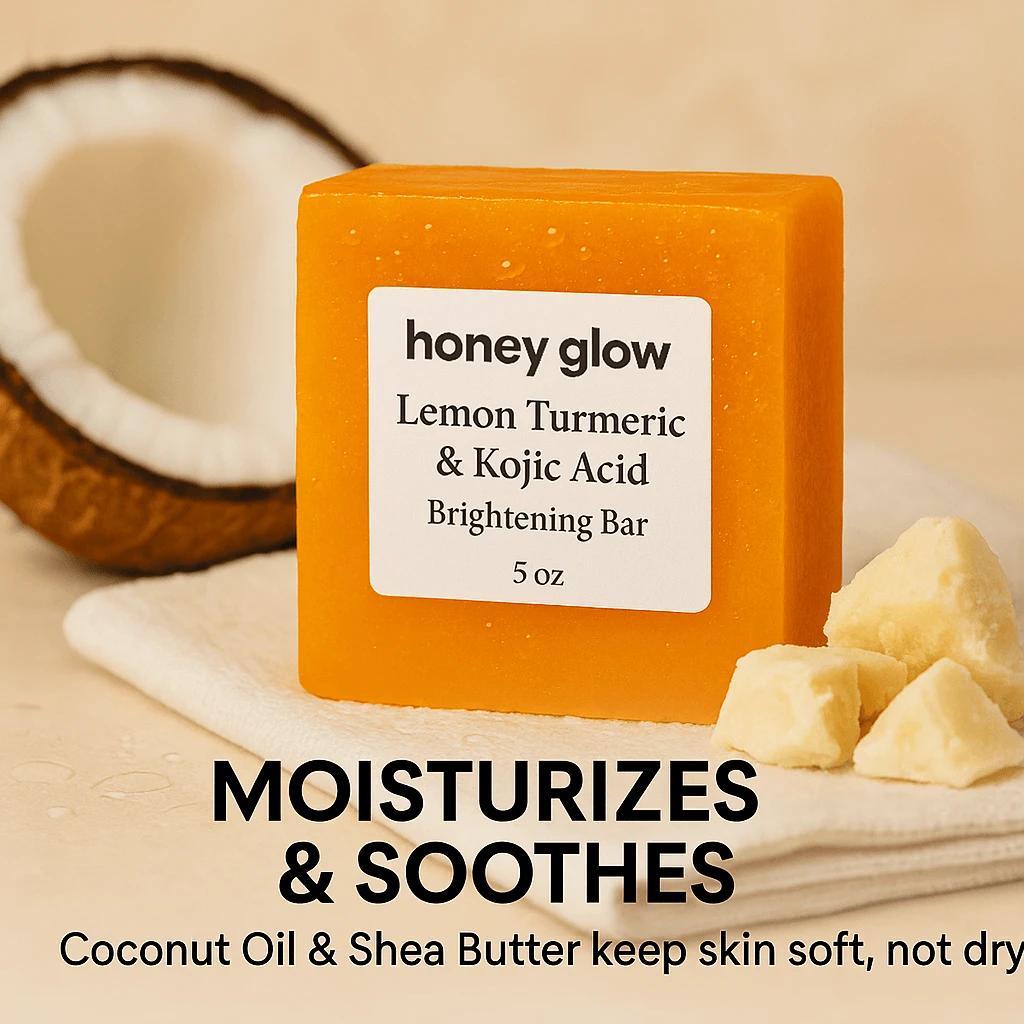 Honey Glow Kojic Acid Glow Bar – Brightening Soap