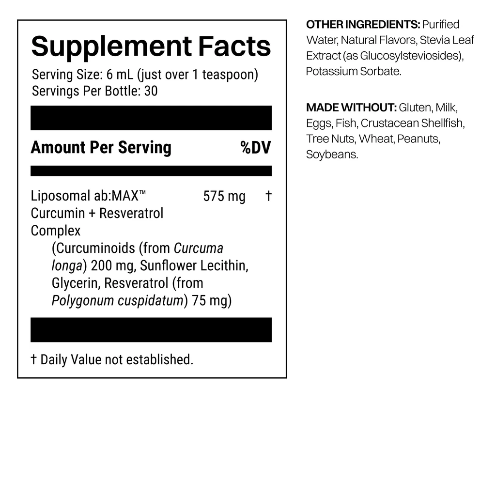 HA.routine Liposomal Curcumin + Resveratrol Liquid